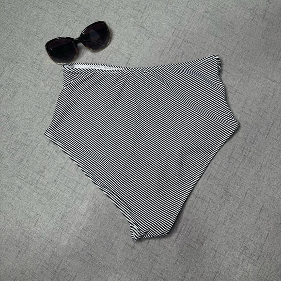 Cupshe High Rise Bikini Striped Swim Bottoms Large - Picture 6 of 8